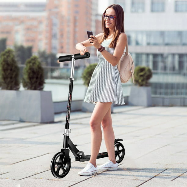 Details about  / Scooter for Adults//Teens Big Wheels Scooter Folding Kick Scooter with Dual b 32